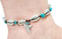 Genuine Mako Shark Tooth Anklet, Handmade Cowrie Shells Anklet for Women Surfer Jewelry EA389-AN...