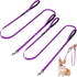 PuppyDoggy 2 Pack Dog Leash for Small to Medium Dogs 6 ft with 3 Reflective Stitching and 2 Traffic Padded Handles Dog Lead Rope Pet Leash for Run...