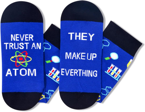 Zmart Men's Science Book Flamingo Teeth Beer Socks, Funny Gifts For Teacher Reading Dentist Animal Lover...