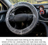 100PCS Disposable Car Steering Wheel Cover, Plastic Transparent Steering Wheel Protector with Elastic Trim, Universal Flexible Wheel Cover for Mos...