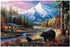 Black Bear Mountain Landscape Jigsaw Puzzles for Adults 300 Piece Puzzles for Adults and Children Wooden Educational Puzzles Gift Home Decoration...