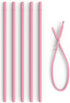 10.5” Reusable Silicone Straws + Cleaner - Long Length Replacement Straws for Tumblers Acrylic,Yeti, rTic, Starbucks, Ozark - BPA Free Slim Drinki...
