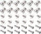 Mini Drawer Pulls (7mm/0.28") 12Pcs, Zinc Alloy Mini Round Head Knobs Pull Handle with Screws - for Home Cabinet Drawer Handle, Silver Tone...