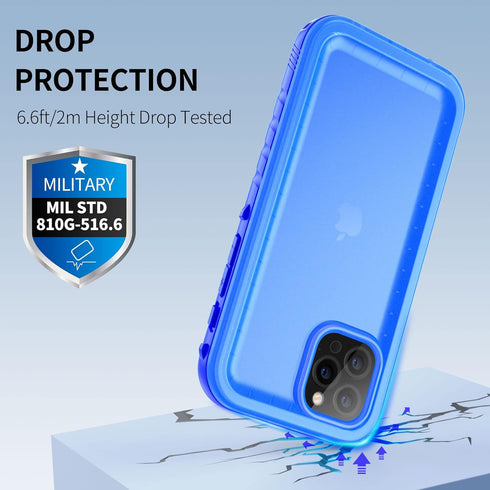 SPORTLINK Compatible with iPhone 12 Pro Max Waterproof Case - Built in Screen Protector Full Body Shockproof Dustproof IP68 Waterproof Case for iP...
