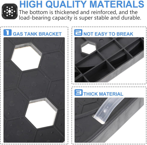 DOITOOL Gas Tank Tray Movable Propane Cylinder Base Propane Tank Wheel Tray Gas Cylinder Fixed Shelf Propane Tank Dolly with Wheels for Gas Cylind...