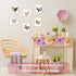 6 Set Butterfly Embroidery Kit Butterfly and Flower Cross Stitch Set Embroidery Kits for Adults with Patterns Instructions Embroidery Hoops Thread...