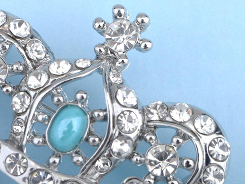 Alilang Vintage Inspired England Royal Prince Queen Crown Crystal Rhinestone Pin Brooch...