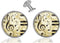 Custom Classic Jewelry Tuxedo Shirt Sliver Cufflinks Men's Unique Business Wedding Gifts (Piano with Treble Clef)...