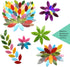 LITMIND 120 Pieces Mosaic Tiles, Precut Stained Glass Petal Leaves for Crafts, Mosaic Making Supplies Ceramic Tiles - Include 2Pcs Diamond Needle ...