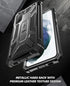 Poetic Spartan Samsung Galaxy S21+ Plus 5G 6.7" Case, Fingerprint ID Compatible, Shockproof Protective Cover, Kickstand, Metallic Gun Metal...