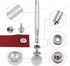 Swpeet 62Pcs Canvas Snap Kit, Stainless Steel Marine Grade Canvas and Upholstery Boat Cover Snap Button Fastener Kit Including 3/8" Sockets 13mm M...