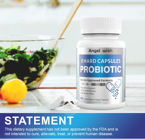 Prebiotics-Probiotics Nutritional-Supplements Women-Men 90Count - 180 Billion CFUs Probiotic Capsules Daily Probiotic Supplement for Digestive & I...