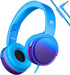 rockpapa Grade Wired Headphones with Microphone, Lightweight Foldable Stereo Bass Headphones with No-Tangle Cord & 3.5mm Jack for Adult/Kids, Lapt...