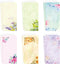 Paper Master Envelope Set 12 Packs Of Flora Letter Envelopes, Decorated Printer Stationery Paper Sets, With a Variety Of Designs And Automatic Aea...