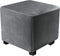 DUJUIKE Ottoman Covers Slipcover Square Ottoman Covers Protector for Footrest Foot Stool Furniture Stretch Comfortable Velvet with Elastic Bottom(...