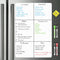 Magnetic Whiteboard for Fridge, Refrigerator Dry Erase Board, Small White Board with 4 Markers and 1 Eraser, 23 x 15 Inches...