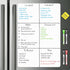 Magnetic Whiteboard for Fridge, Refrigerator Dry Erase Board, Small White Board with 4 Markers and 1 Eraser, 23 x 15 Inches...