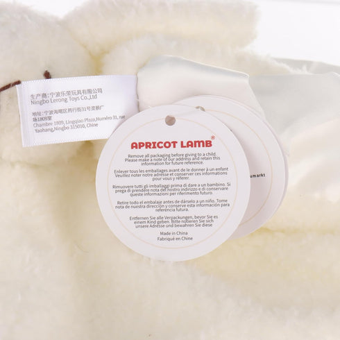 Apricot Lamb Stuffed Animals Soft Security Blanket White Bunny Rabbit Infant Nursery Character Blanket Luxury Snuggler Plush(White Bunny, 14 Inche...
