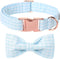 Lionet Paws Dog Collar, Blue Stripe Pattern Pet Collar Durable Cute Dog Collars Male or Female Pet Gift Adjustable Dog Collar for X-Large Dogs...