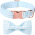 Lionet Paws Dog Collar, Blue Stripe Pattern Pet Collar Durable Cute Dog Collars Male or Female Pet Gift Adjustable Dog Collar for X-Large Dogs...