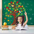 133 Pieces Classroom Tree Bulletin Board Set Fall Tree Bulletin Board Decoration Seasonal Trees for Bulletin Board Butterflies Maple Leaves Cutout...