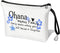 Ohana Means Family Cosmetic Bags for Women Stitch Makeup Bag Hawaiian Hibiscus Zipper Pouch Bag Family Gifts for Women (White ohana gifts)...