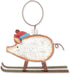 Sunset Vista Designs Pig On Skis Holiday Ornament 6x6...