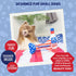 Huxley & Kent Tiny Tuff | Red, White, & Booze | Extra Tough Dog Toy for Small Dogs | 2-Pack Funny Dog Toy | Features Squeaker, Crinkle | Machine W...