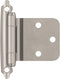 Amerock BPR7630G10 | Reverse Bevel Face Mount Cabinet Hinge | Variable Overlay Self Closing Face Mount | Satin Nickel | Kitchen Cabinet Door Hinge...