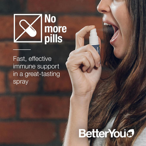 BetterYou D1000 Vegan Vitamin D Oral Spray - Convenient Alternative for Tablets - Plant-Origin - Promotes Strong Bones, Teeth and Immune System - ...