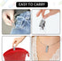 Pill Holder,Titanium Small Pill Case for Purse Wallet,Portable Travel Pill Box Daily Pill Container Keychain Waterproof Bottle for Travel Outdoor...