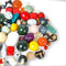 1/2 LB Bag of Assorted Resin Beads for Jewelry Making, Bracelets and Necklaces, Crafting Beads Supplies Kit, Large & Small Beads...