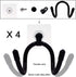 YYST Self –Adhesive Game Controller Wall Mount Storage Organizer Hanger Compatible with PS/Xbox/Series X Controller, Pro Controller Game Controlle...