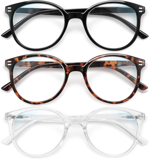 Reading Glasses for Women and for Men, Blue Light Blocking Readers, Bluelight Eyeglasses 3 Pack...