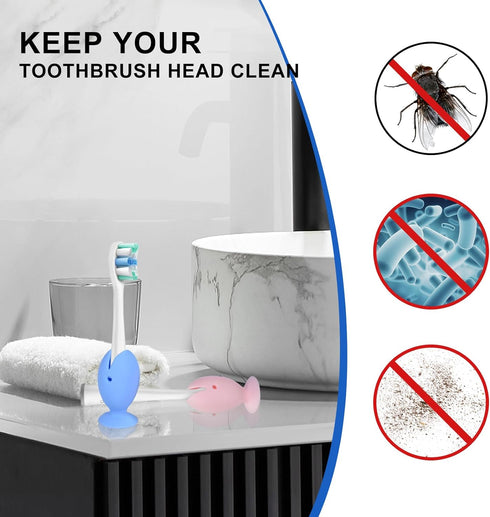 Travel Case for Oral-B/Oral-B Pro/Phlips Sonicare Electric Toothbrush with 2pcs Toothbrush Heads Cover Cap, Portable Hard Protective Storage Bag w...