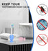 Travel Case for Oral-B/Oral-B Pro/Phlips Sonicare Electric Toothbrush with 2pcs Toothbrush Heads Cover Cap, Portable Hard Protective Storage Bag w...