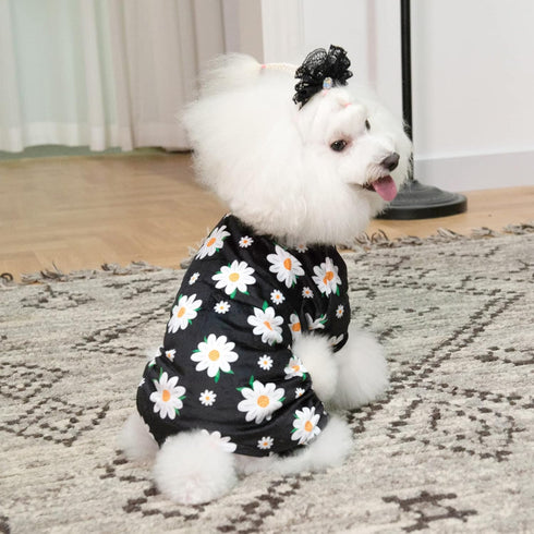 CuteBone Daisy Dog Pajamas Soft Puppy Pjs for Small Dogs P221XS...