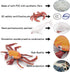 Ocean Sea Marine Animal Figure Toys Playsets 4 PCS Diver White Whale Crab Sally Crab Model Toy Desktop Decoration Collection Party Favors Toys for...