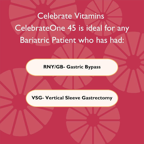 Celebrate Vitamins CelebrateONE 45 One A Day Bariatric Multivitamin with Iron Chewables, 45 mg Iron, Midnight Cherry, 30 count...