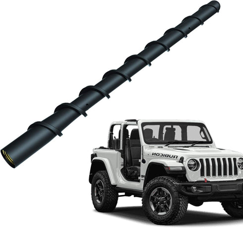 VOFONO Short Antenna for 2007-2025 Jeep Wrangler Gladiator JK JL JT JKU JLU Sahara Rubicon Sport 4xe Willys Mojave, 7 Inch Jeep Replacement Antenn...