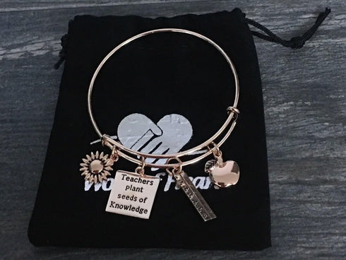 Infinity Collection Teacher Bracelet, Teacher Jewelry, Teacher Gift - Show Your Teacher Appreciation...