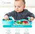 grabease Silicone Suction Plate for Baby & Toddler Self-Feeding, 6-Section Dish With Stay-Put Grip, BPA and Phthalates-Free, Dishwasher and Microw...