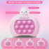 Pop Game Light Up Fidget Toy, Quick Push Bubble Game, Decompression Breakthrough Puzzle Pop Game Machine, Multiple Game Modes Toy for 3+ Years (Ra...