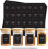 ThreeKin 230 Spice Jar Labels | Waterproof & Oil-Resistant Black Minimalist Stickers for Kitchen Organization | Common & Customizable for Herbs, S...