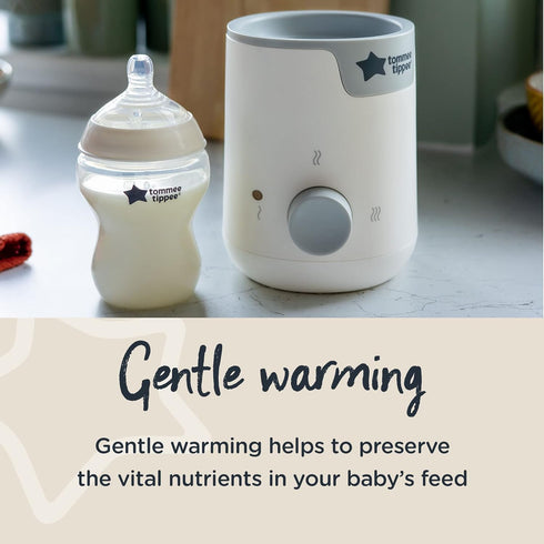 Tommee Tippee Easiwarm Bottle Warmer, Warms Baby Feeds to Body Temperature in Minutes, Automatic Timer, One-Dial Operation, White...