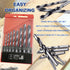 JONMON Brad Point Drill Bits - 8 Pcs 3-10mm Spur Point Spiral Twist Wood Metric Drill Bits with Durable Case Wood Working Tool for Hardwood or Sof...