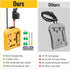 2 Packs Power Wheel Adapter for Dewalt 20V Battery, Power Wheels Battery Converter Kit with Switch & Fuse & Wire Terminals & 12 AWG Wire for DIY R...