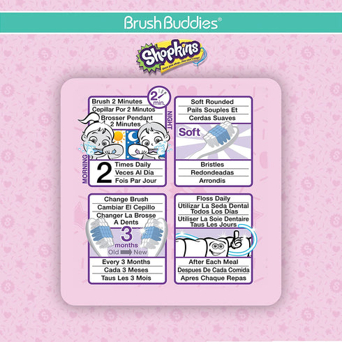Brush Buddies 2 Piece Shopkins Toothbrush...