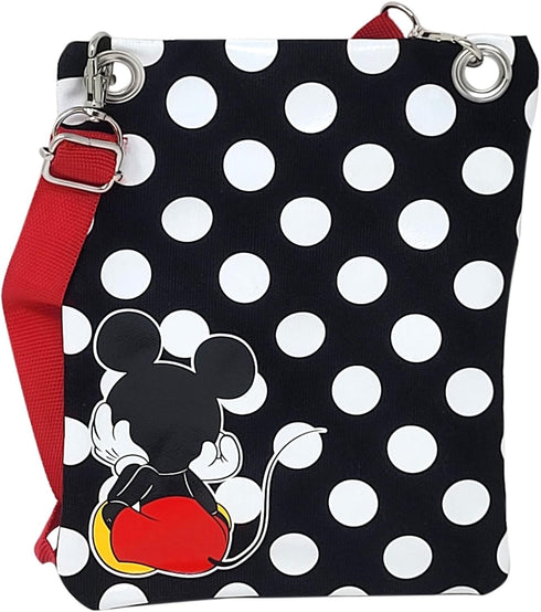Disney Passport Bag Crossbody Travel Mickey Minnie Eeyore Stitch All Over Print...