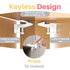 Inaya Cabinet Locks Baby Proofing - Child Proof Drawer Locks - Child Safety Cabinet Latches with 3M Adhesive Easy Installation - No Drilling or Ex...